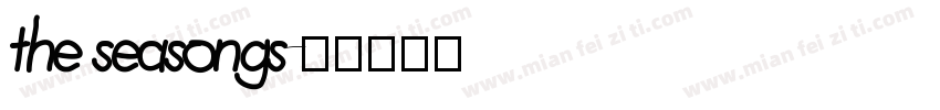 the seasongs字体转换